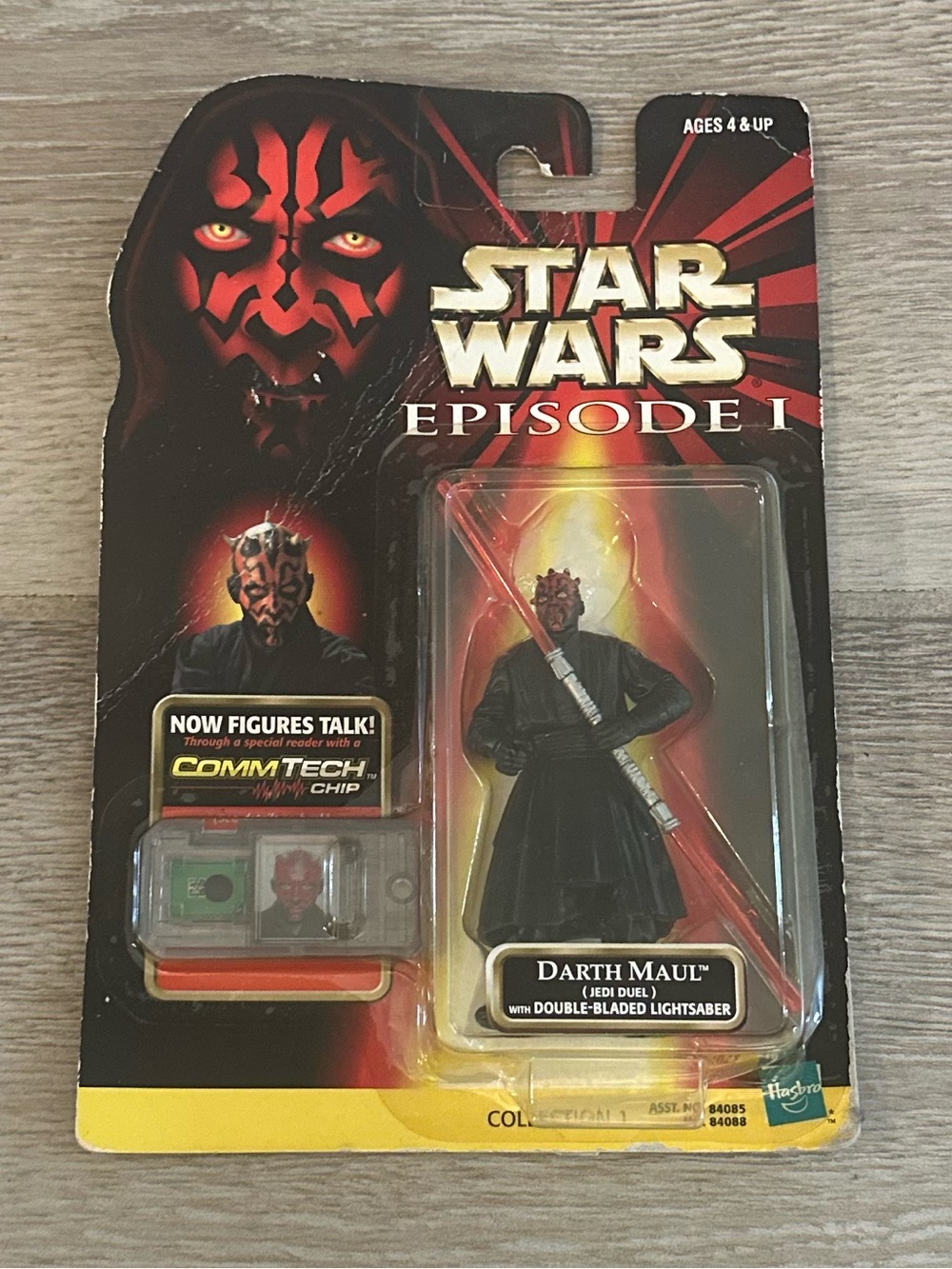VTG 1998 Hasbro Star Wars Episode 1 “Darth Maul w/ Commtech Chip” Action Figure